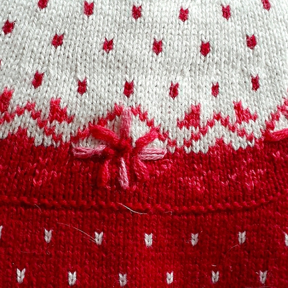 - - ASPEN KIDS INFANT KNIT DRESS W/FAUX FUR CUFFS - Picture 9 of 9